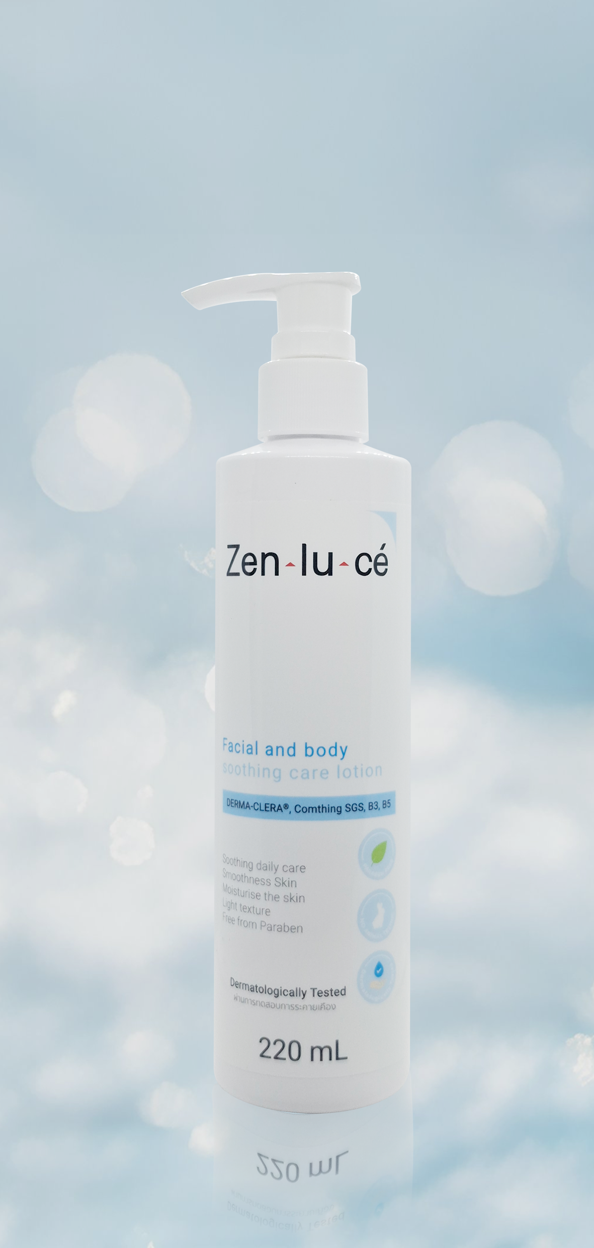 Zenluce Facial and body soothing care lotion 220 mL Premium